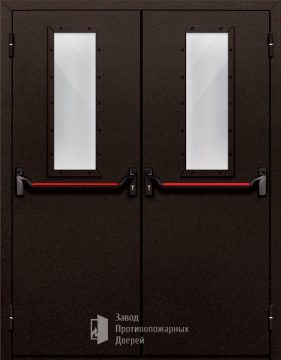 Фото двери «Двупольная со стеклом и антипаникой №610» в Твери
