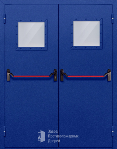 Фото двери «Двупольная со стеклом и антипаникой №53» в Твери