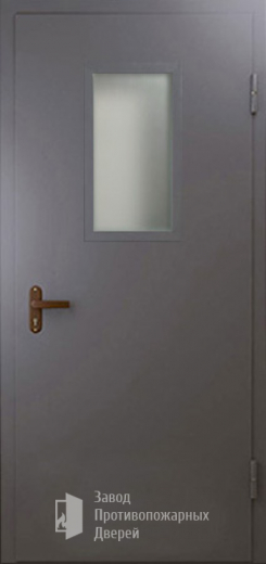 Фото двери «Техническая дверь №4 однопольная со стеклопакетом» в Твери