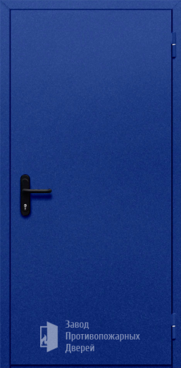 Фото двери «Однопольная глухая (синяя)» в Твери