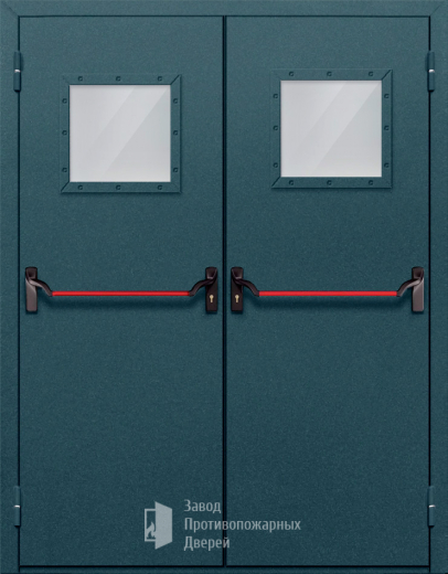 Фото двери «Двупольная со стеклом и антипаникой №57» в Твери