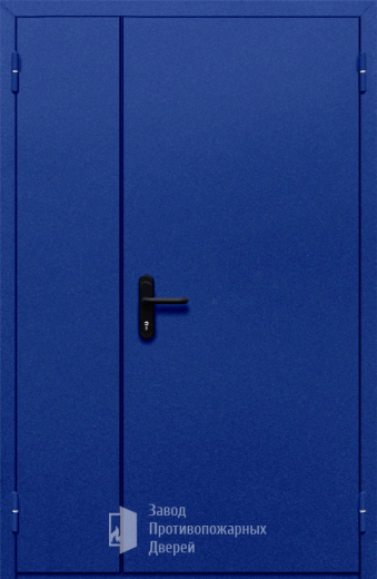Фото двери «Полуторная глухая (синяя)» в Твери