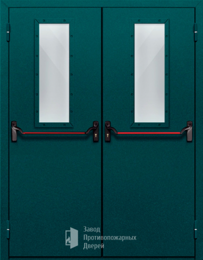 Фото двери «Двупольная со стеклом и антипаникой №66» в Твери