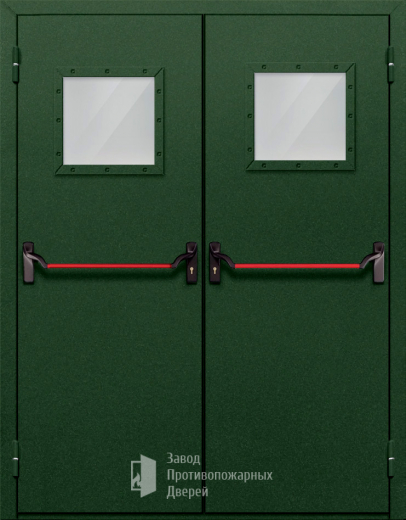 Фото двери «Двупольная со стеклом и антипаникой №59» в Твери