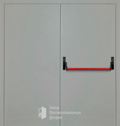 Фото двери «Двупольная глухая с антипаникой (2 створки) EI-30» в Твери