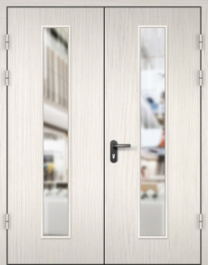 Фото двери «МДФ двупольная со стеклом №22» в Твери