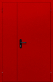 Фото двери «Полуторная глухая (красная)» в Твери