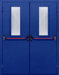Фото двери «Двупольная со стеклом и антипаникой №63» в Твери