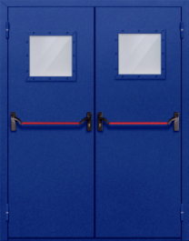 Фото двери «Двупольная со стеклом и антипаникой №53» в Твери