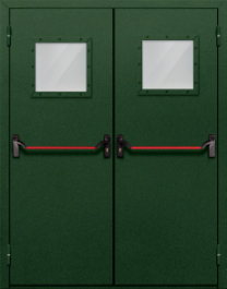 Фото двери «Двупольная со стеклом и антипаникой №59» в Твери