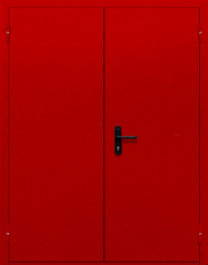 Фото двери «Двупольная глухая (красная)» в Твери