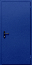 Фото двери «Однопольная глухая (синяя)» в Твери